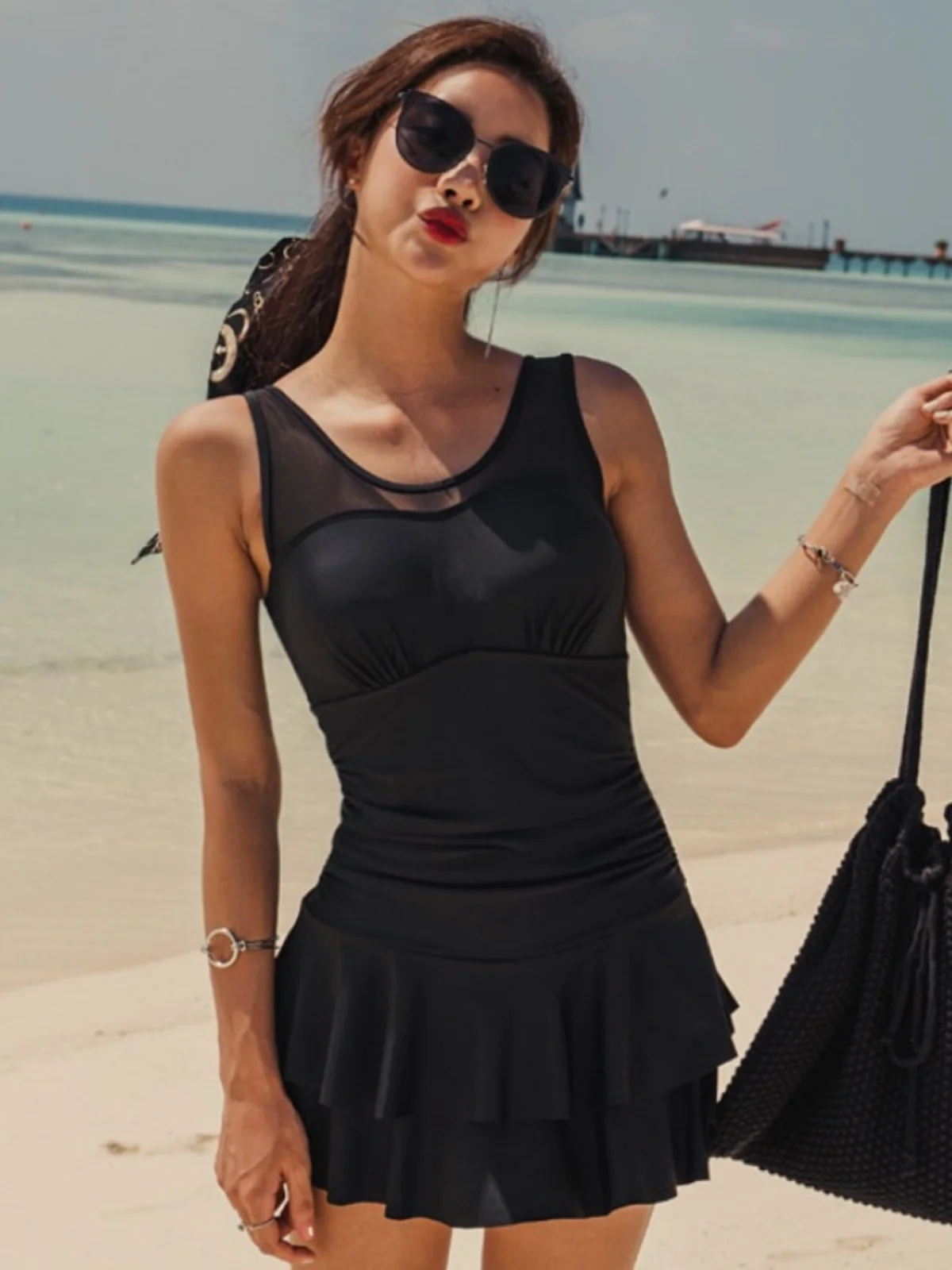 

Креативный сексуальный слитный купальник-боди для женщин с высокой талией, утягивающий, со стальными вставками, цельный купальник