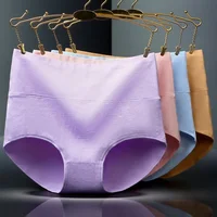 4Pcs/Lot High Waist Underwear Cotton Panties Women Body Slim Abdominal Underwear Plus Size Girls Briefs Female Lingerie Shaper 3