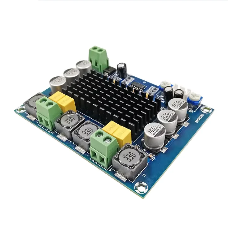 120W*2 Dual Channel Audio Stereo Digital Amplifier Board High Power TPA3116D2 TPA3116 D2 Module DC12-26V XH-M543