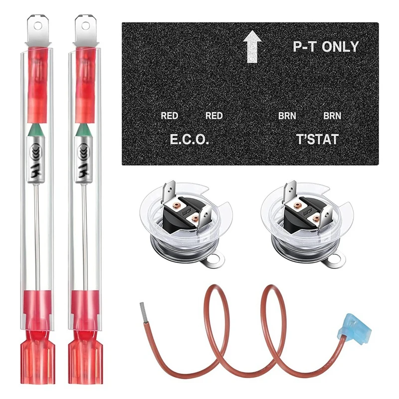 RV Water Heater Thermal Cutoff With ECO Thermostat Assembly Kit, Replacement Parts For 91447 93866 (2 Pieces)