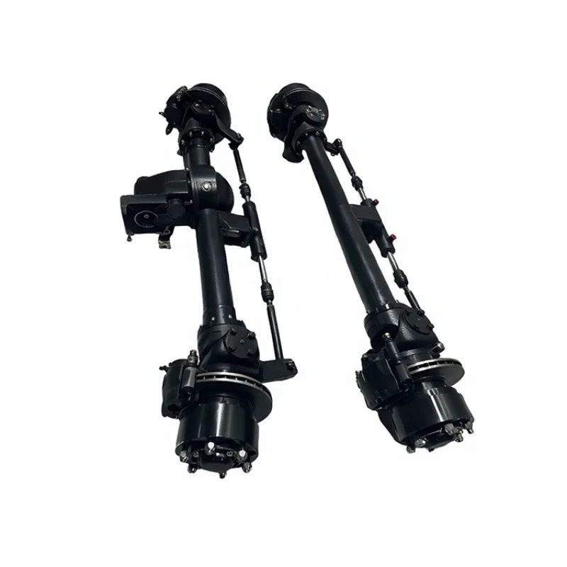 Heavy-duty steering axle, steering drive axle, oil assembly modification equipment, four-wheeler circular tube hydraulic axle