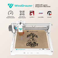 3000mW Laser Engraving Machine CNC Highly Accurate App Control Laser Cutter And Engraver For Dog Tag Leather Metal Wood Work DIY
