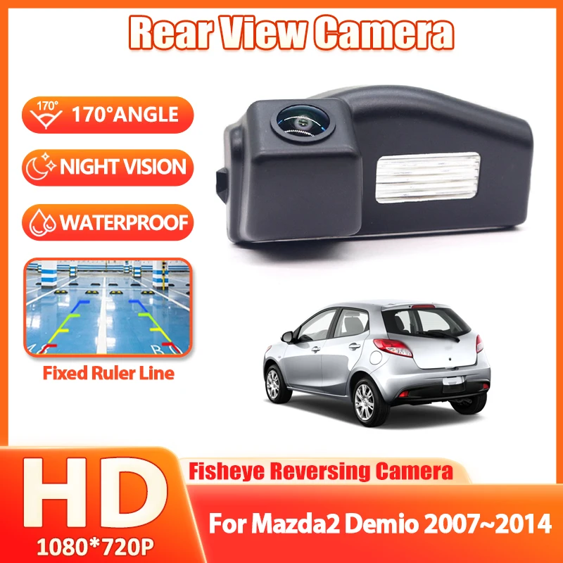 HD Reversing Backup Rear View Camera For Mazda 3 Sport Mazda2 Demio 2007- 2010 2011 2012 2013 2014 Night Vision 170° 1080P Car
