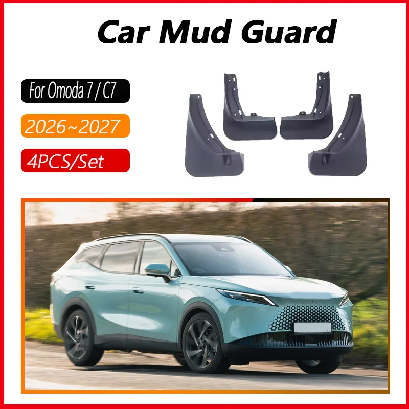 For Omoda 7 C7 Jeland C7 2026 2027 Chery Tiggo 7L Front Rear Mudguards Anti Sludge Fender Guards Cover Car Exterior Accessories