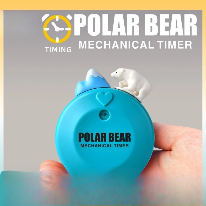 Timer cartoon polar bear cute mechanical refrigerator sticker creative kitchen home learning timer