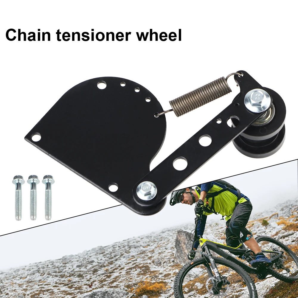 Eletric Bike Black Fit 49cc 66cc 80cc 2 Stroke Engine Motorized Bicycle Chain Tensioner Spring Loaded Chain Tensioner Kit