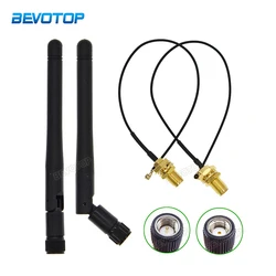 2 Sets/Lot 2.4GHz 3dBi WiFi Antenna Aerial SMA RP-SMA Male Connector Wifi Antenna For Wireless Router Antennas +15cm IPX Cable