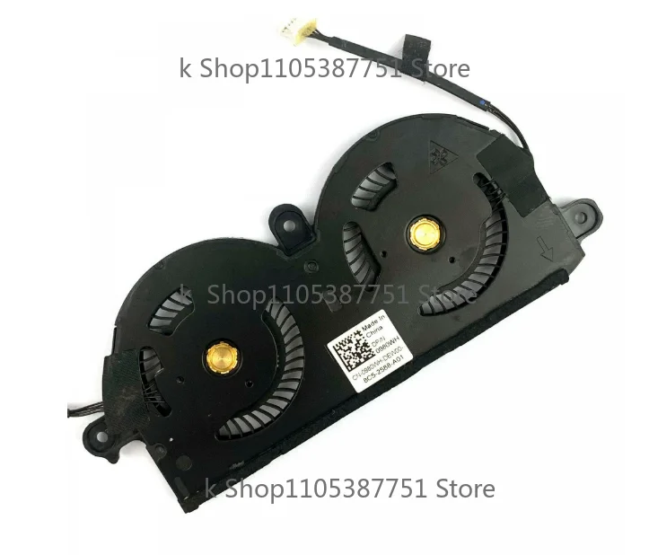 Laptop CPU Cooling Fan ND55C19 DC05V 0.40A -16M01 4PIN for Dell FOR XPS 13 9370 0980WH 980WH CN-0980WH