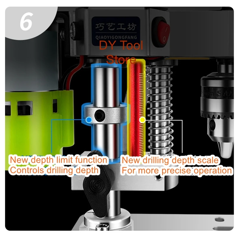 

Настольный сверлильный станок для ремонта, высокоточный, с регулируемой скоростью, для самостоятельной сборки, настольный, с переменной скоростью вращения.