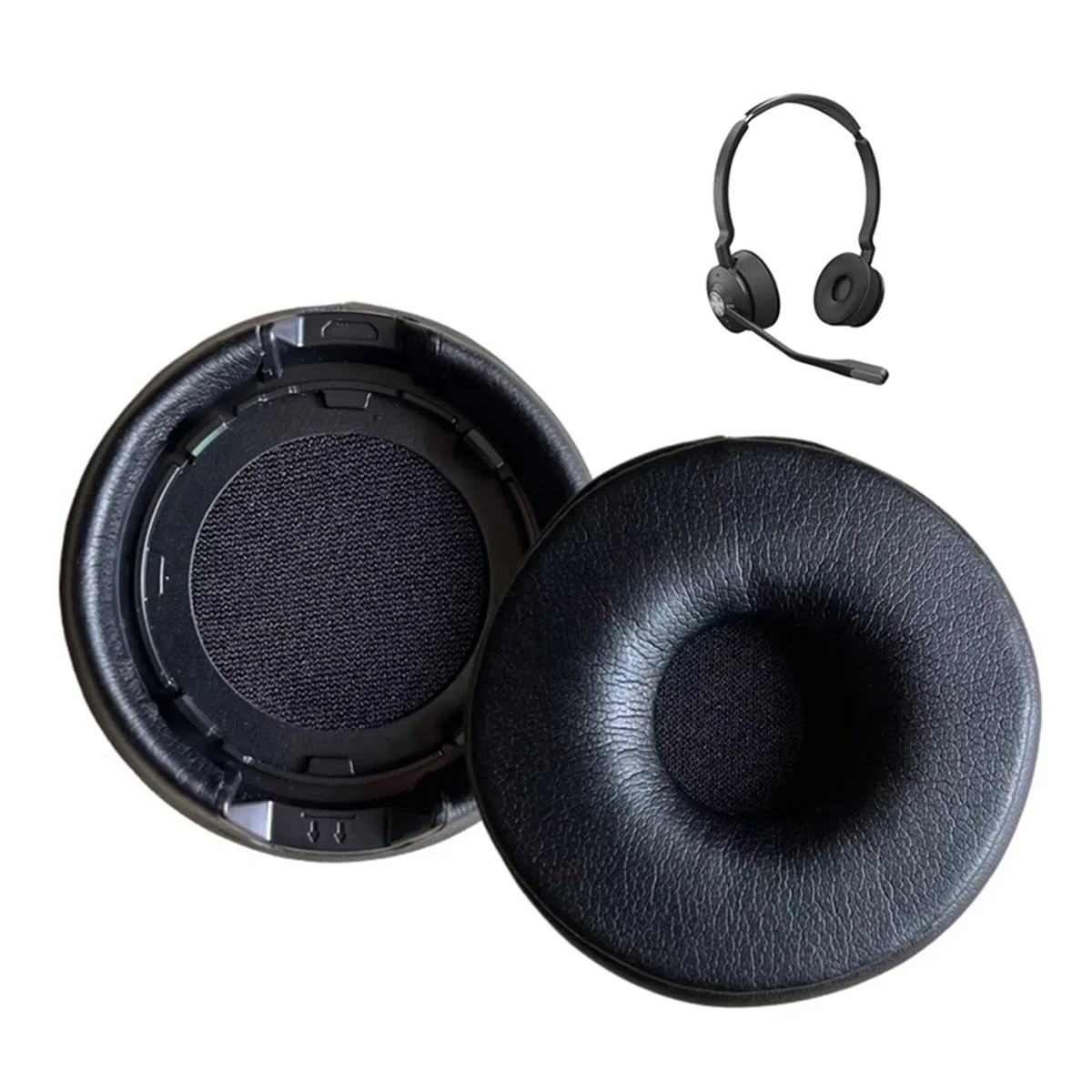 A14M 1 Pasang Bantalan Telinga Spons untuk Pengganti Bantalan Telinga Headset Engage 55/65/75