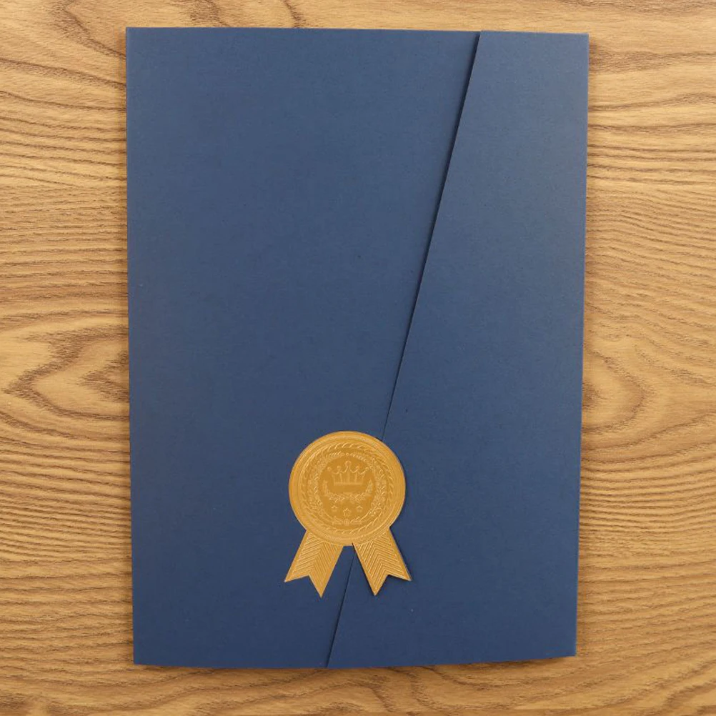 

Diploma Cover Holders A4 Size Red Paper Presentation Folder for Presentation Folder Documents Awards Photos Storage
