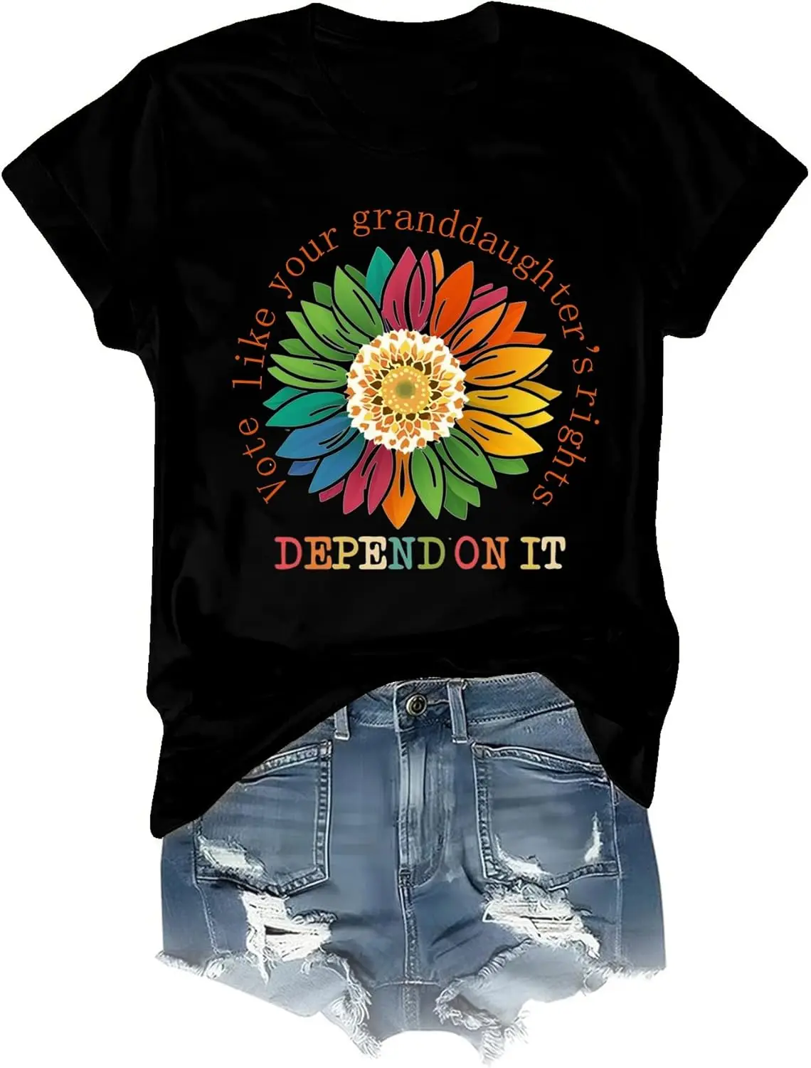 Vote Like Your Granddaughter's Rights Depend on It Shirt, Funny Unisex Vote Shirt, Vote Funny Shirt