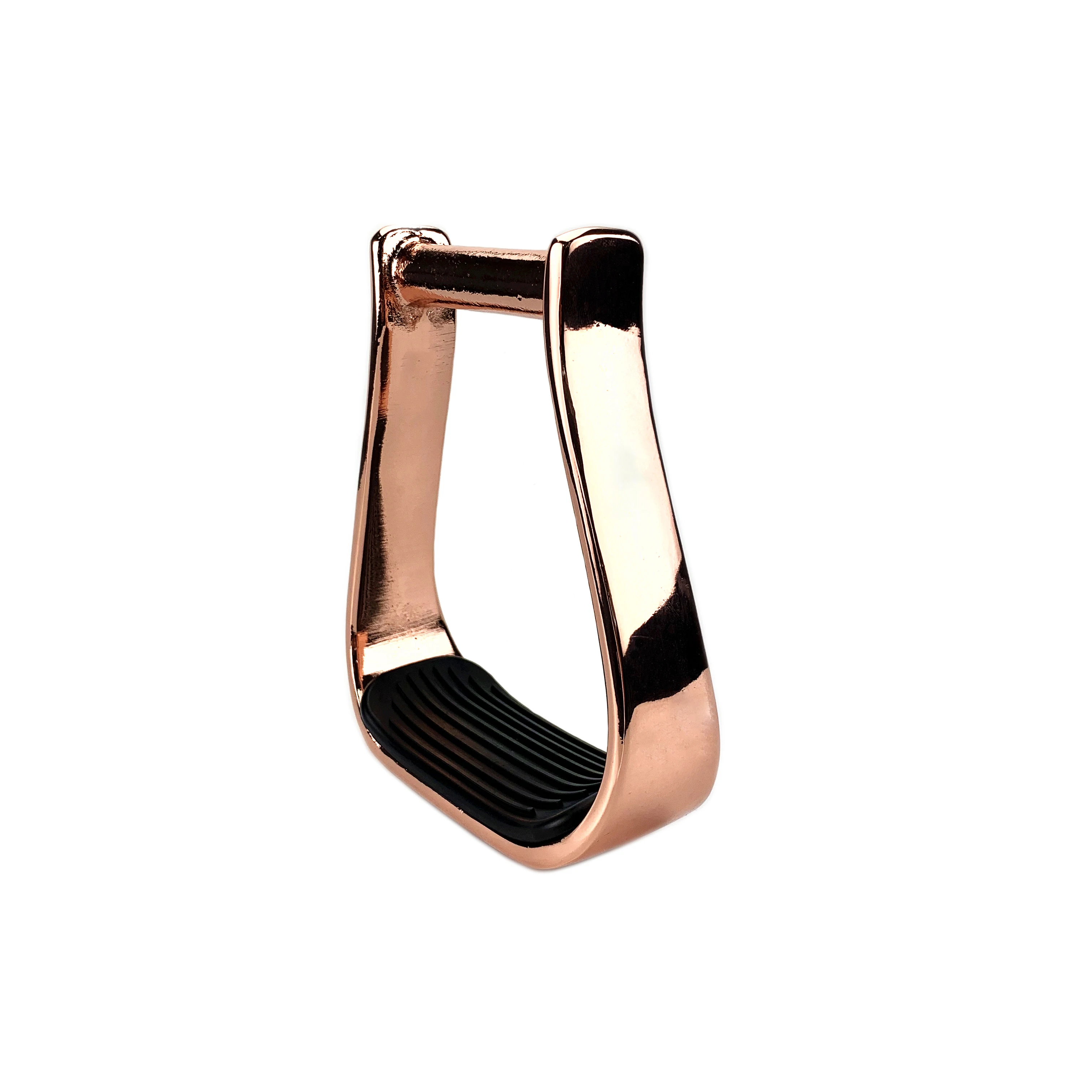 

Rose Gold Western Aluminum Oxbow Stirrups, Horse Racing Equipment