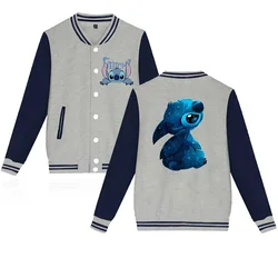 fashion Stitch Disney Hoodie Baseball Jacket Men Women Sweatshirt Kids Boys Girls Harajuku Jackets Streetwear College Coats