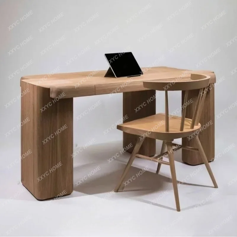 XX Medieval style solid wood special-shaped desk art irregular desk home high-end writing desk