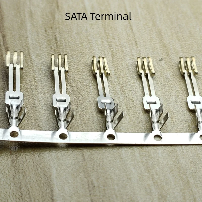 300PCS/1LOT Pin type SATA connector terminals double layer needle /Half coppering