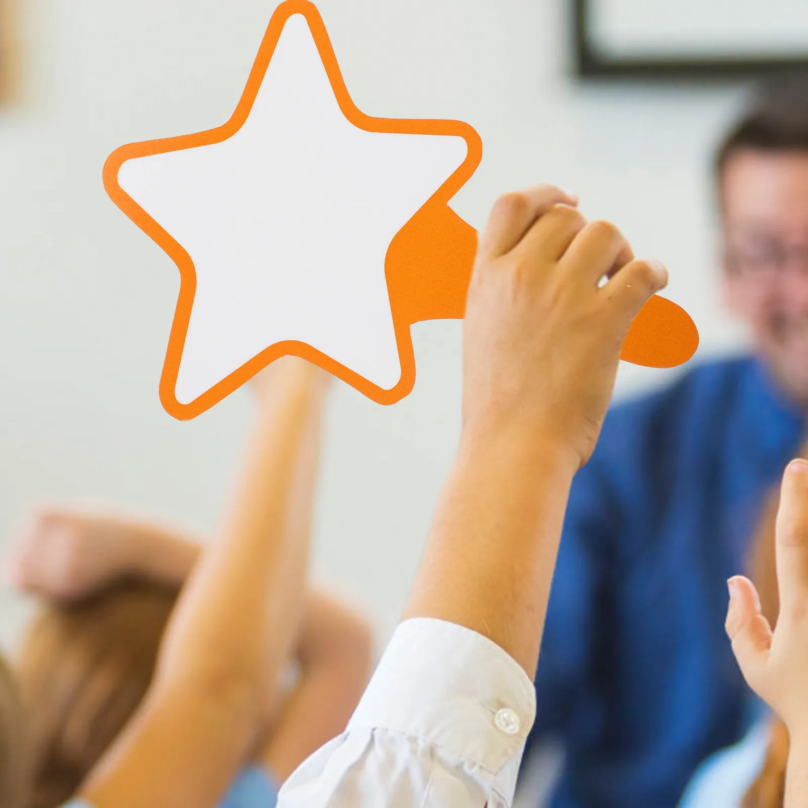 

2Pcs Voting Paddles Handheld Whiteboard for Scoreboard Dry Erase Lap Boards Portable Paddle Game Small Whiteboards for Students