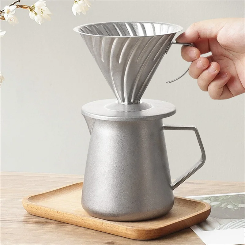 Coffee Filter Cup Holder 600ml Sharing Pot Reusable Espresso Coffee Dripper Funnel Accesorios Outdoor Camping Cafe Coffeeware