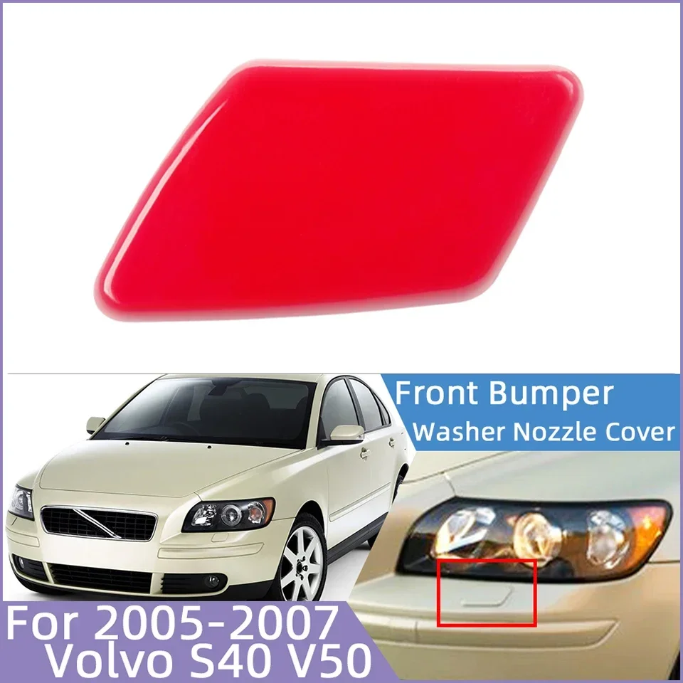 

Car Accessories Front Bumper Headlamp Washer Spray Cleaner Nozzle Cover Cap For VOLVO S40 V50 2005 2006 2007 39991798 39991799