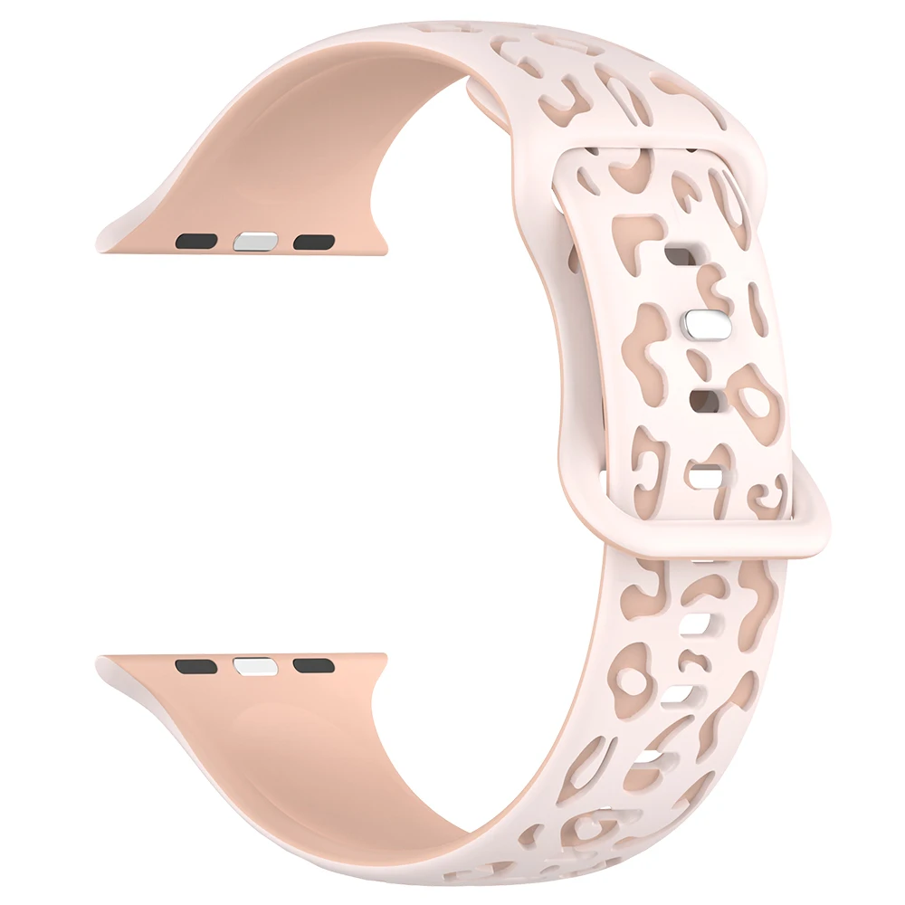 

Silicone Watch Strap For Apple Watch Bands 44mm 40mm 49mm 45mm 41mm 38mm Bracelet iWatch Series 9 8 7 6 5 4 3 Se ultra 2 strap