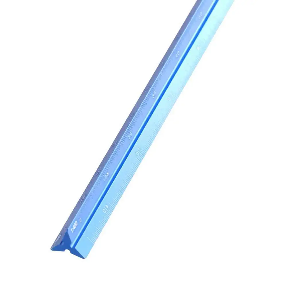 Aluminum Alloy Triangular Scale Ruler Smoothly Technical Measuring Ruler 15cm 30cm Colorful Metal Ruler Drawing Tools