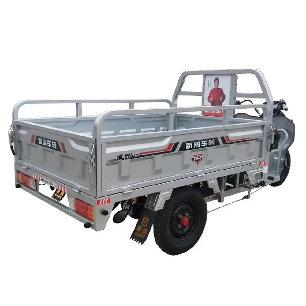 High Quality Open Body Stainless Steel 3 Wheel Electric Cargo Tricycle 500kg Load Capacity 35km/h Max Speed