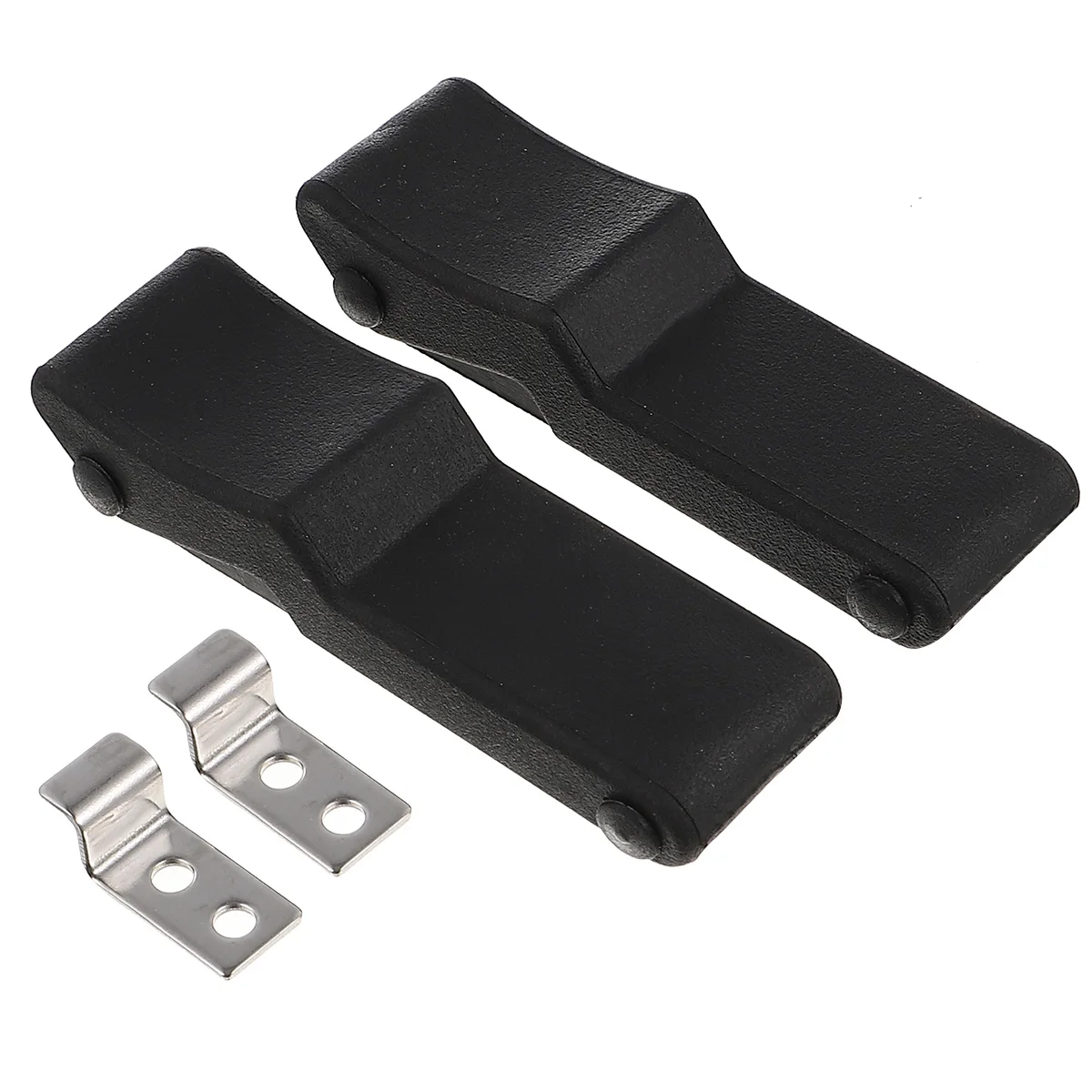 

2pcs Stainless Steel Rubber Latch Lock Concealed Toggle Catch Durable Clamp Hasp Heavy Duty Door Lock Easy Installation Space