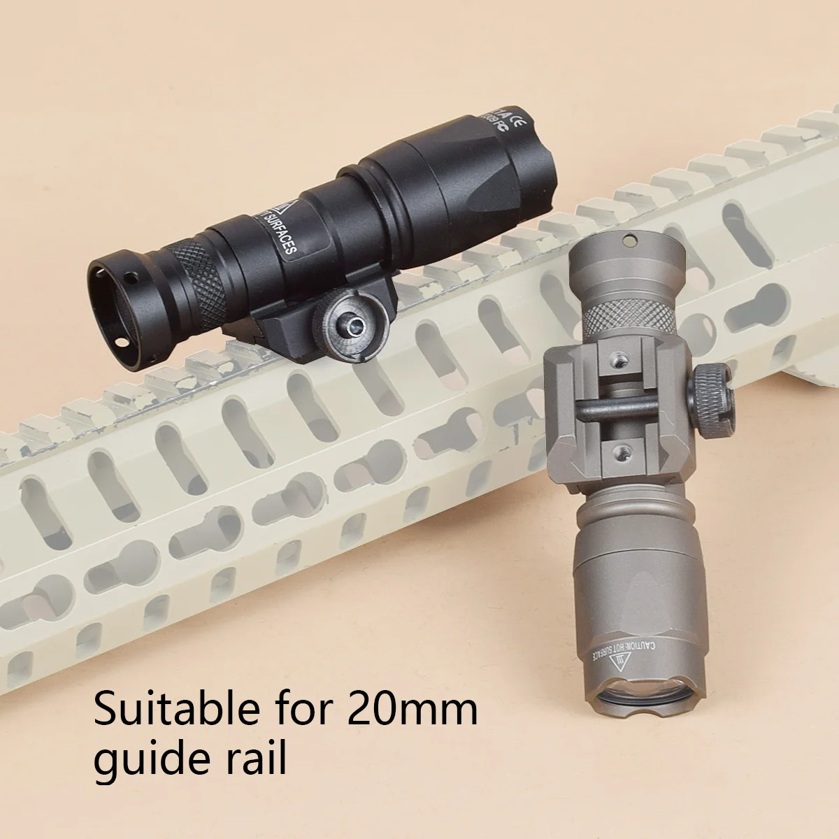 Surefire Tactical Flashlight M300B M300C M600B M600C Scout Light With Dual Function Pressure Switch 600 Lumen Hunting Gun Light