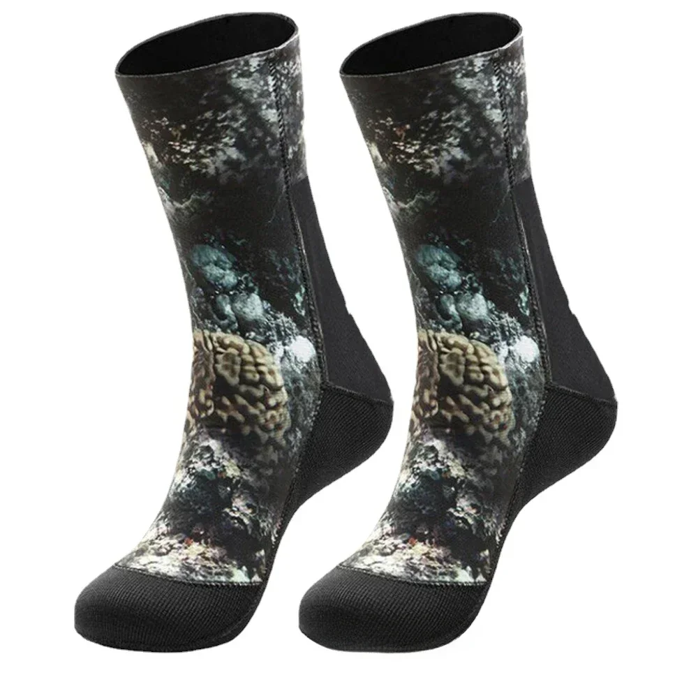 Diving Socks 5mm/3mm CR neoprene Camouflage beach socks Swimming socks keep warm for scuba Dive