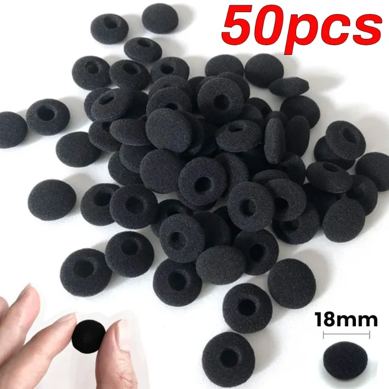 50-20PCS Replacement Ear Tips Headsets Earphones Earbuds Soft Sponge Foam Protective Sleeve Headphone Protector Covers