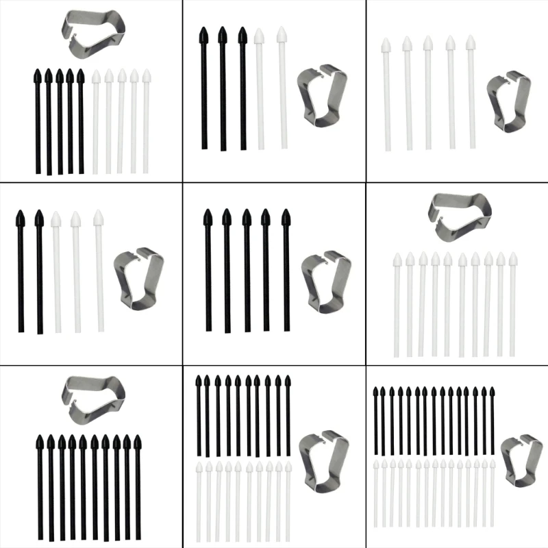 20CB 스타일러스 펜 펜촉 예비 펜 팁 + 탭 교체 펜 펜촉 팁 5/10/20/30PCS