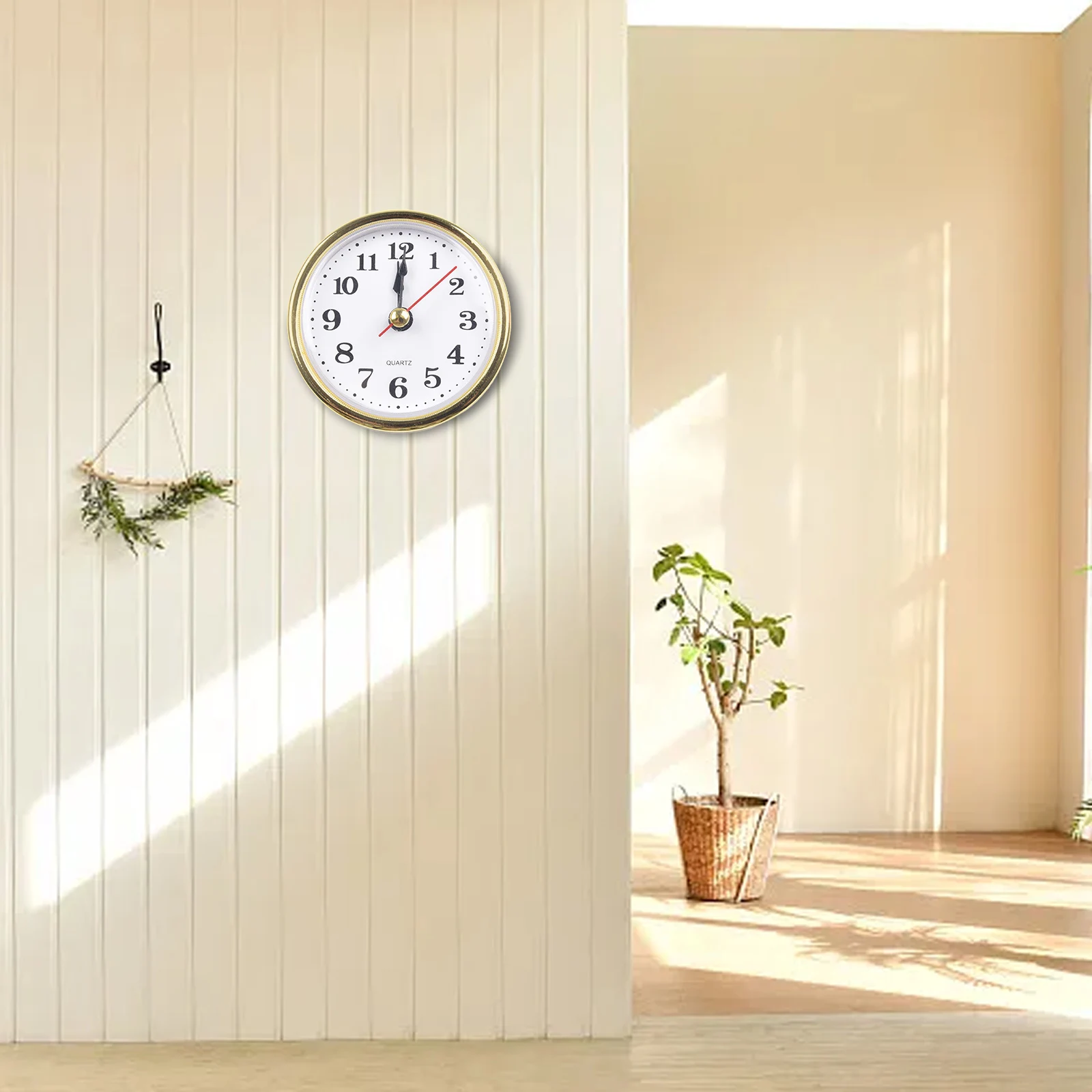 65mm Diameter Practical High-Quality Plastic+metal Quartz Clock Inserts Clock Inserts Movement Replacement 65MM DIY