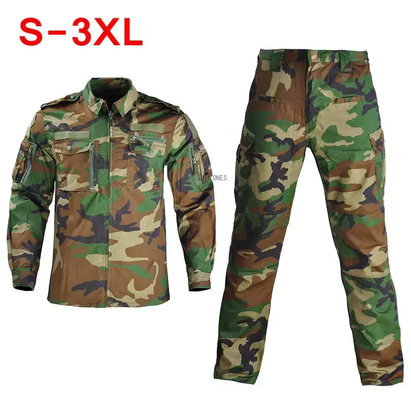 Tactical Uniform Suits Camouflage Clothing Hunting Shooting Combat Training Jacket + Pants Ultra Light Breathable