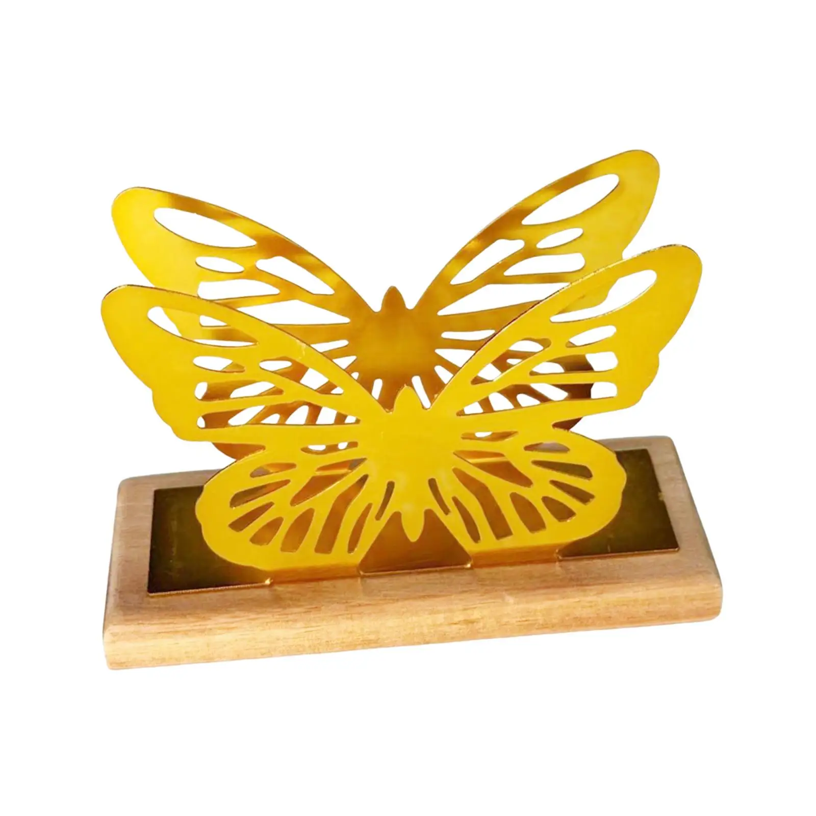 Butterfly Napkin Holder Metal Tissue Dispenser Tabletop Organizer for Rustic Dining Kitchen Party
