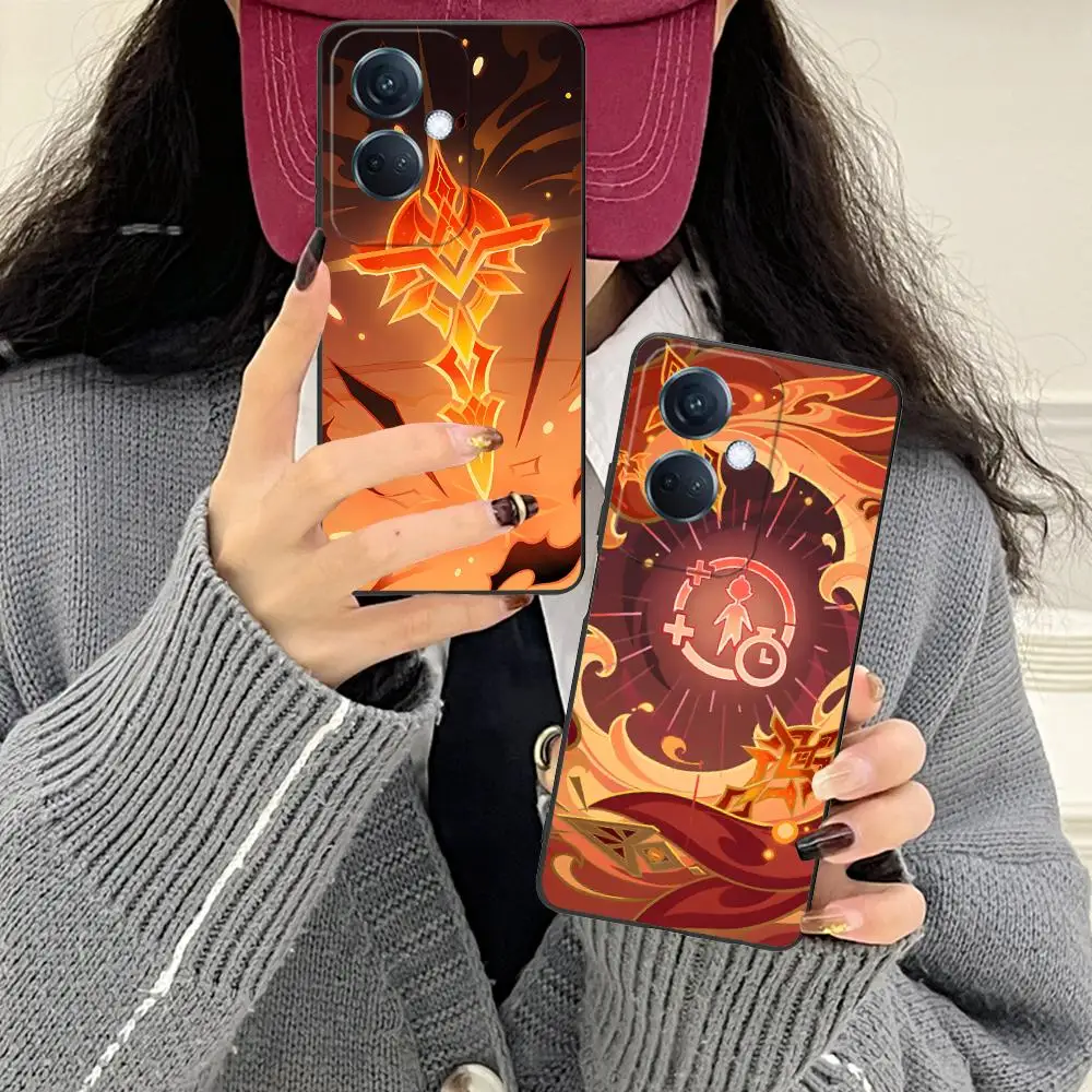 

Чехол для телефона Game GI Dehya для OPPO Reno 14 13 12 11 10 9 8 7 6 5 F T Pro 5G с красочным принтом, роскошный, красивый чехол