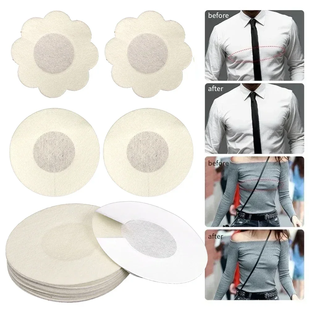 60Pcs/box Cloth Nipple Cover Teat Hide Women Nipple Pasties Piece Breast Petals Invisible Bra Padding Chest Sticker Patch Covers