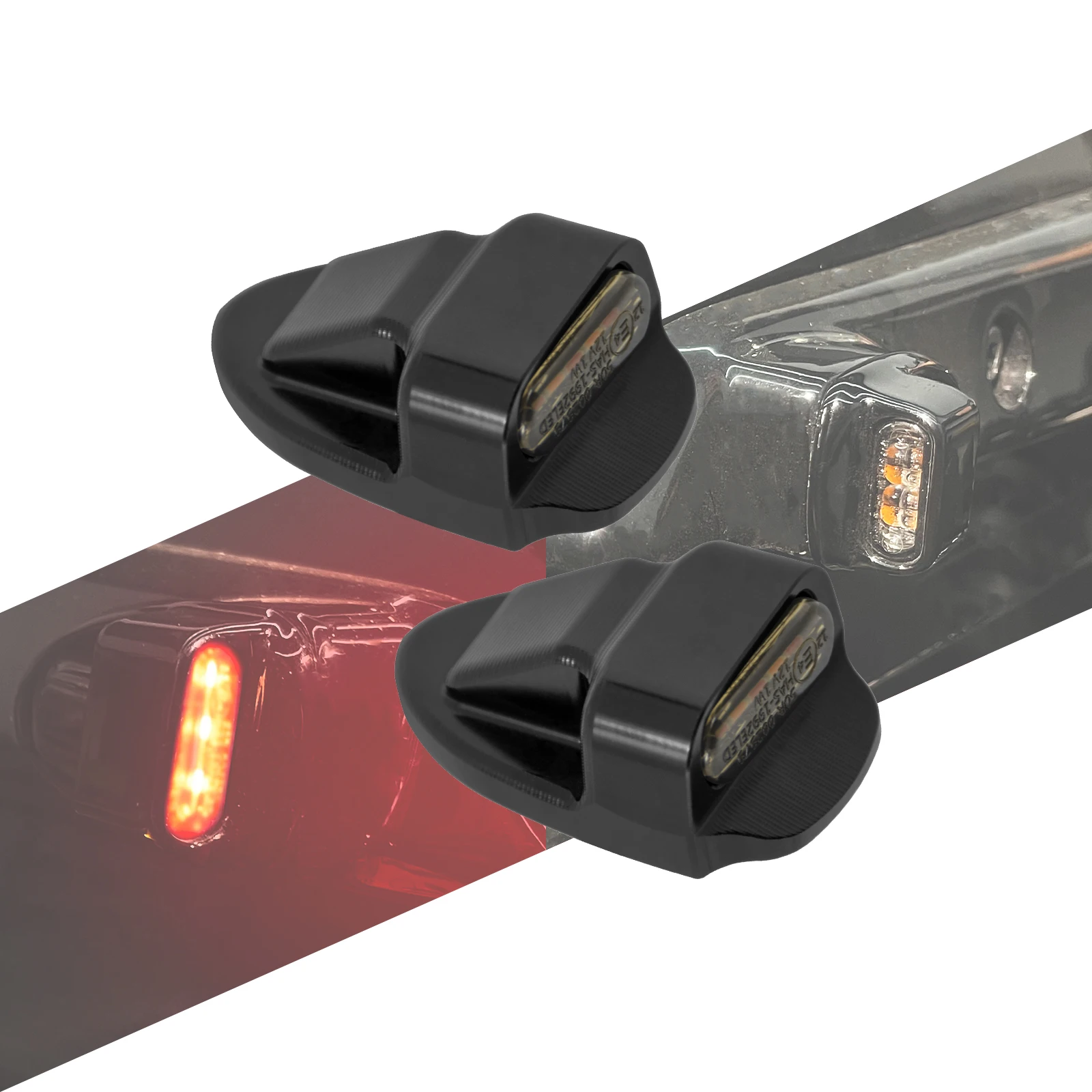 Clignotant arrière LED pour motos E Mark, feu de stop, lampe de course pour Harley Sportster Nightster 975 2021 2022 2023