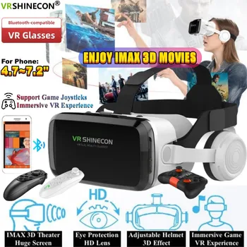 Wireless Virtual Reality Glasses IMAX Huge Screen 3D Glasses Google Cardboard Box VR…