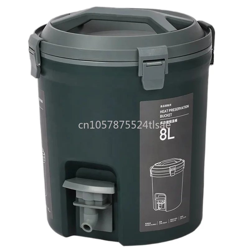 Multi-Functional Large Capacity Insulated Beverage Barrel with Press-Type Tap and Handle