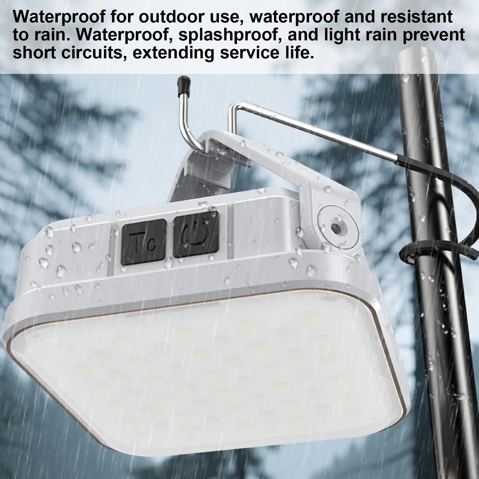 

Solar Lights Outdoor Camping Solar USB Charging Camping Lights Dimmable Lantern With Handle Waterproof Lamp For Night