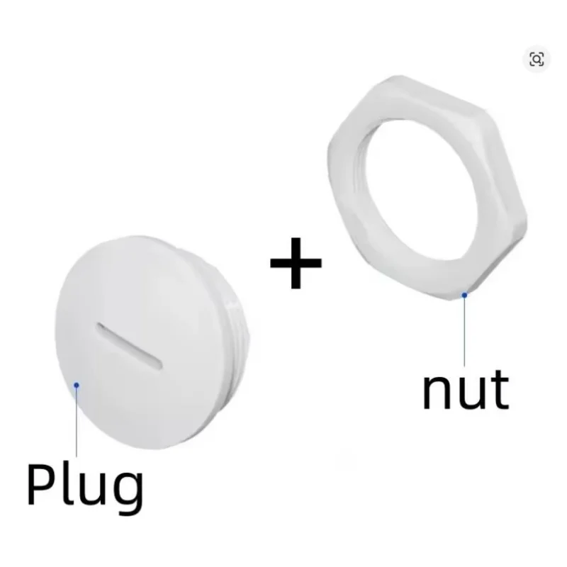 

Nylon Waterproof Plug With Nuts M12 M16 M18 M20 M22 M24 M25 M27 M32 Black/White Thread Hole Plug Thread Pipe Fitting End Cap