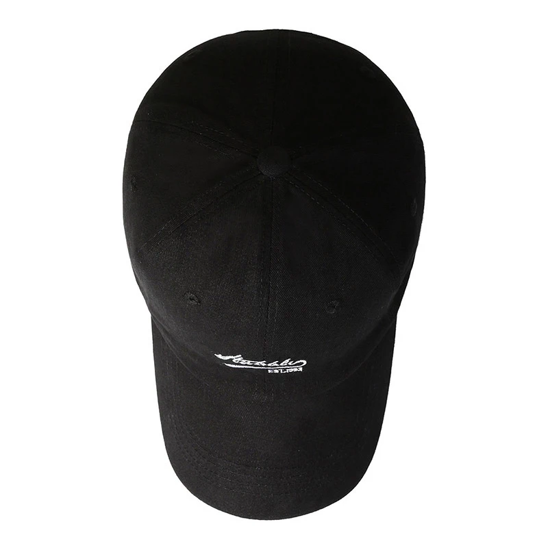 قبعات البيسبول للرجال والنساء قابلة للتعديل كاجوال مطرزة من القطن قبعات واقية من الشمس للجنسين بلون سادة