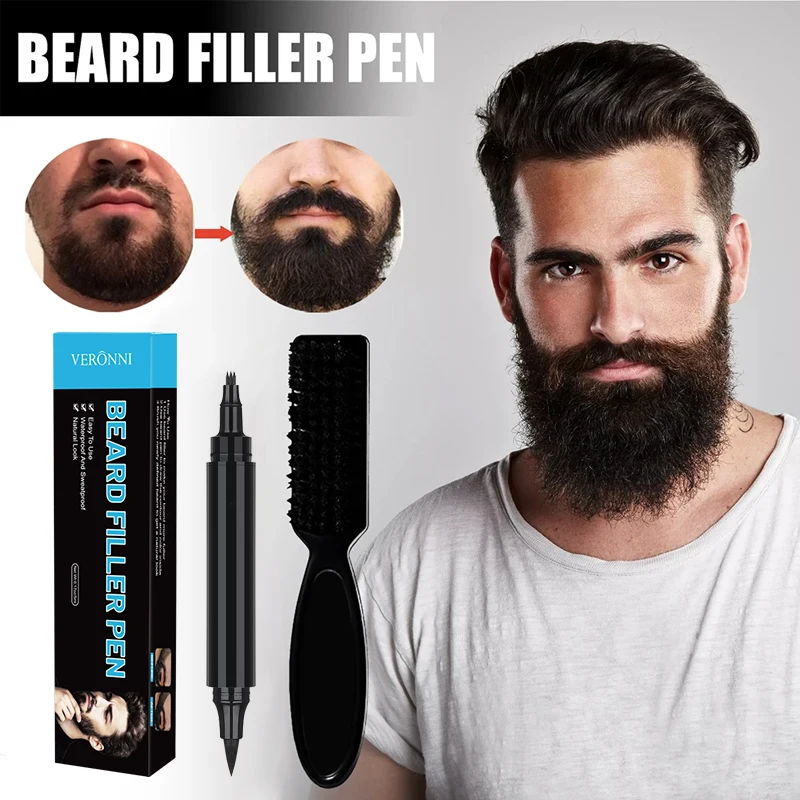 Hot Sale Beard Filling Pen Kit Beard Enhancer Brush Beard Co