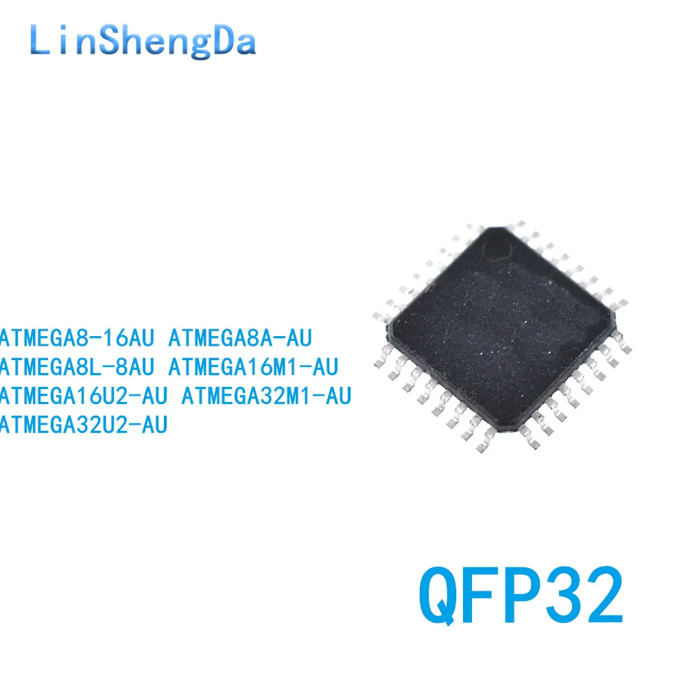 

10PCS ATMEGA8A-AU 8-16AU 8L-8AU 16M1 16U2 32U2 32M1 AUR chip QFP32