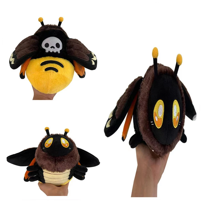 Testa della morte Hawkmoth Peluche Farcito in stile gotico Peluche di Halloween per bambini Decorazioni di Halloween Bambola Regali di cartoni animati Casa D