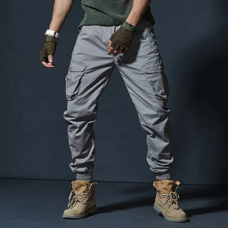 

High Quality Cotton Fashion Camouflage Casual Tactical Cargo Pants Streetwear Harajuku Joggers Men Clothing Trousers