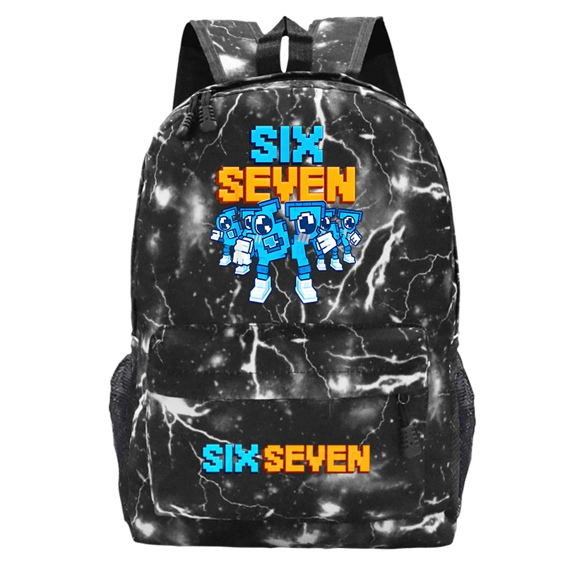 Steal A Brainrot Backpack Lightweight Outdoor School Bag Funny 67 Six Seven Print Boy Girl Lightweight Bookbag Laptop Back Pack