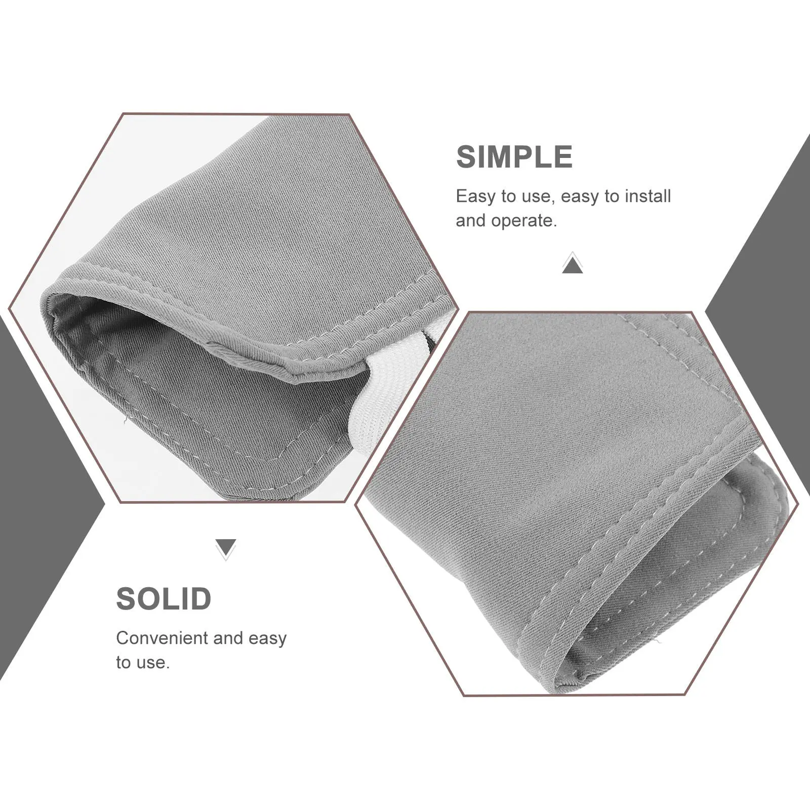2Pcs Door Silencers Scratch Resistant Nursery Bedroom Door Closer Cushion Elastic Strap Noise Quiet