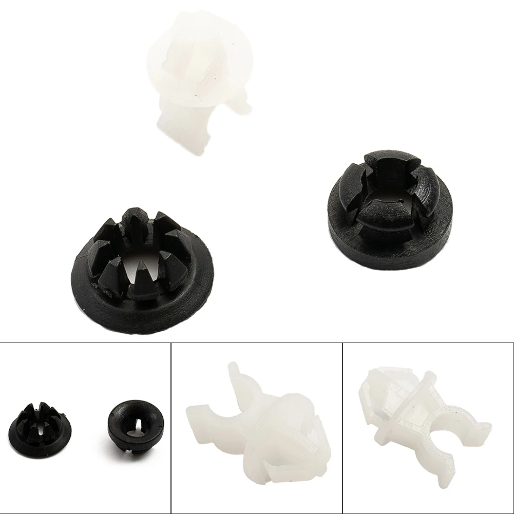 ใหม่ที่มีประโยชน์คลิป 3 ชิ้น/เซ็ตภายนอกHoodสนับสนุนPropอะไหล่พลาสติกเปลี่ยน 91503SS0003 สีดํา + สีขาวรถและรถบรรทุกอะไหล่