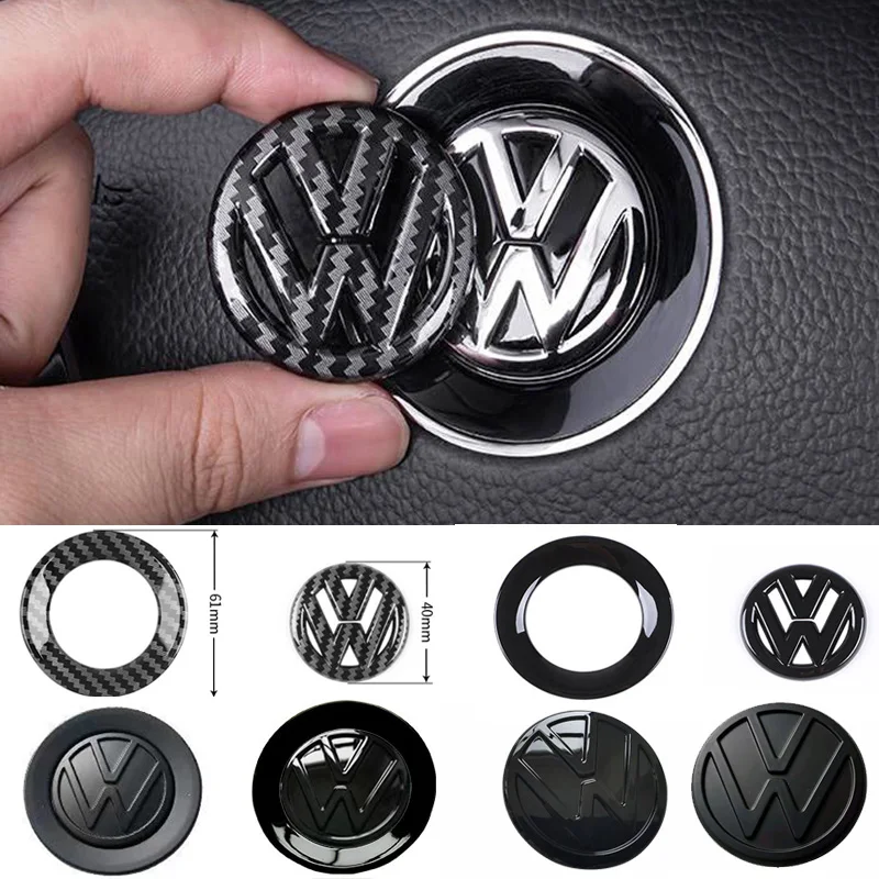 

Car Steering Wheel Emblem Sticker Interior Accessories For Volkswagen GTI Polo Golf Passat Scirocco Beetle Tiguan Magotan